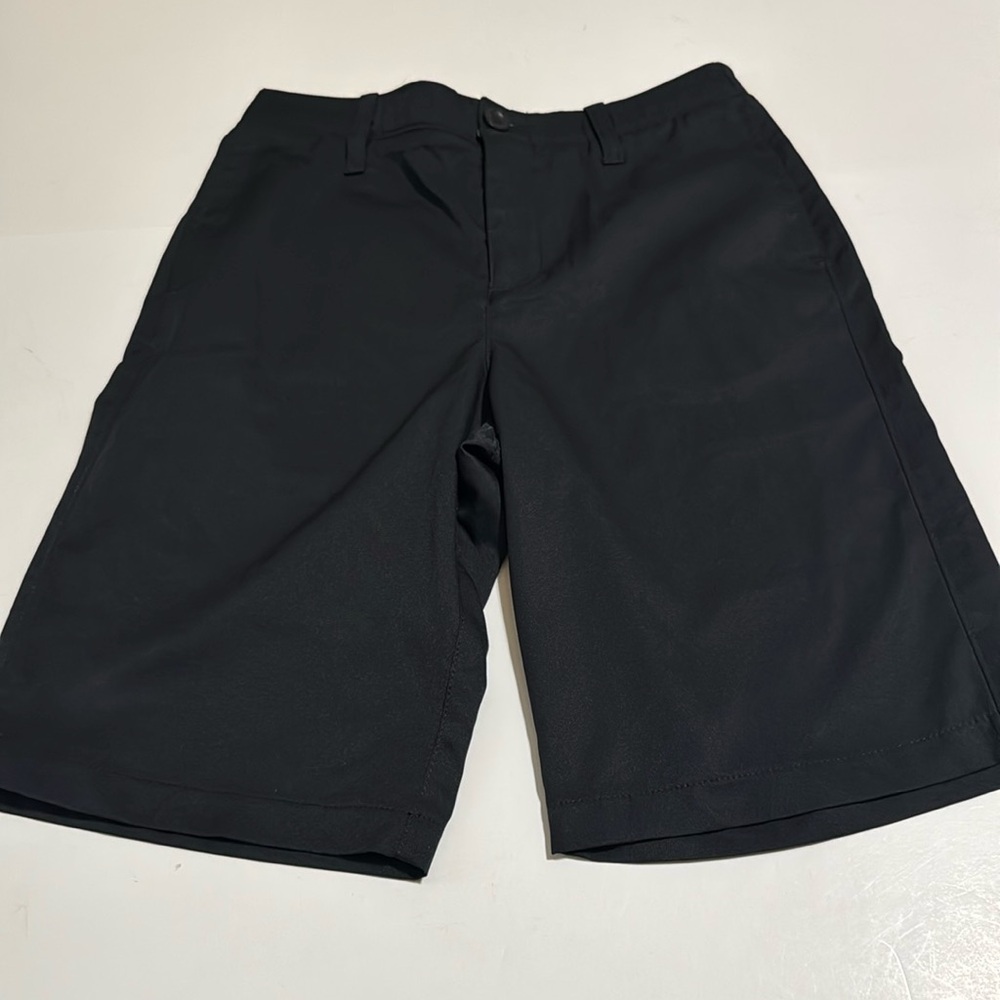 Boy’s Black Under Armour Golf Shorts